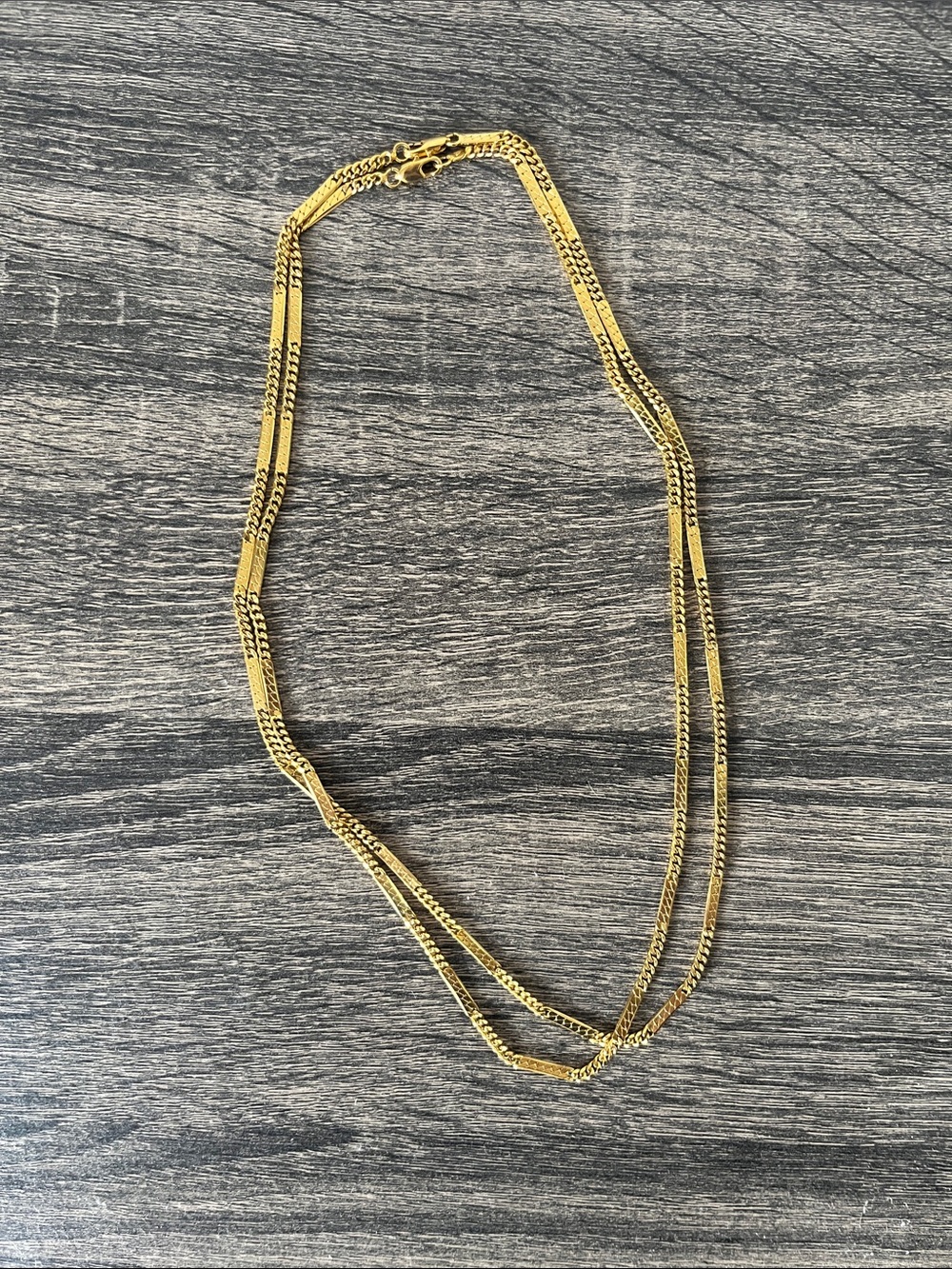 Gold Layering Chain Necklaces (Pair)